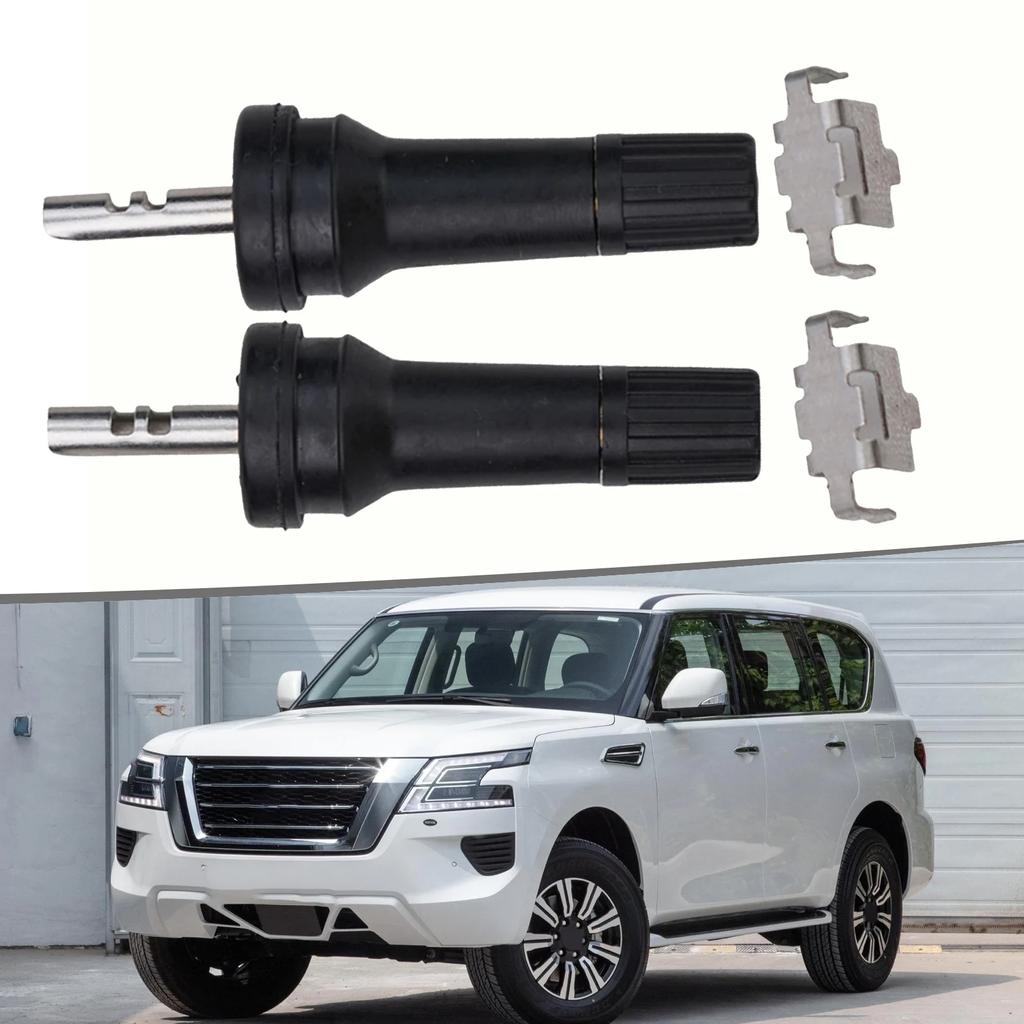 2pcs TPMS Tire Pressure Sensor Valve Stem Service Kit Car Accessory Rubber & Pure Copper For Tule Valve Nozzle