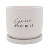 Country Living Grow Damn It Ceramic Plant Pot
