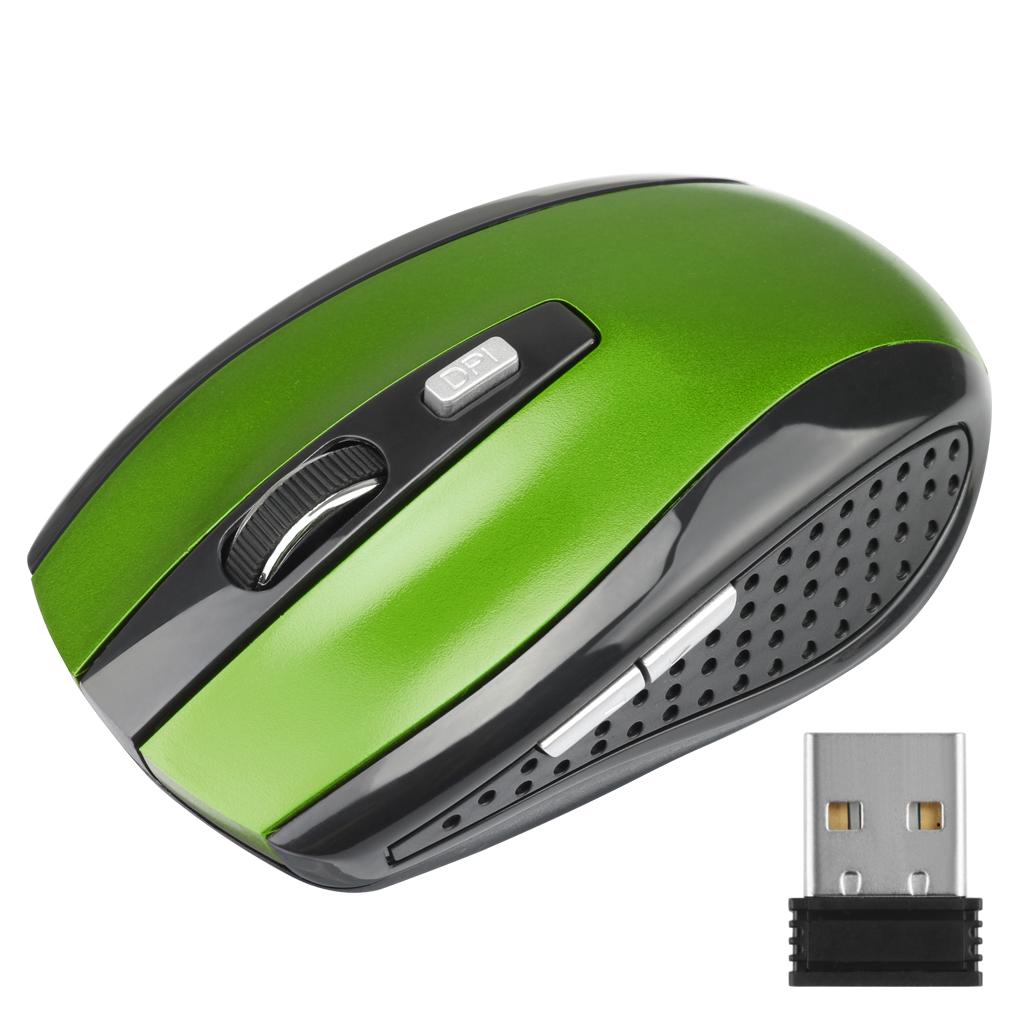 2.4G Wireless MouseMouse Ergonomic 800/1200/1600DPI 6 Mute Buttons Mouse  USB Receiver For Computer PC MacBook Tablet Laptops