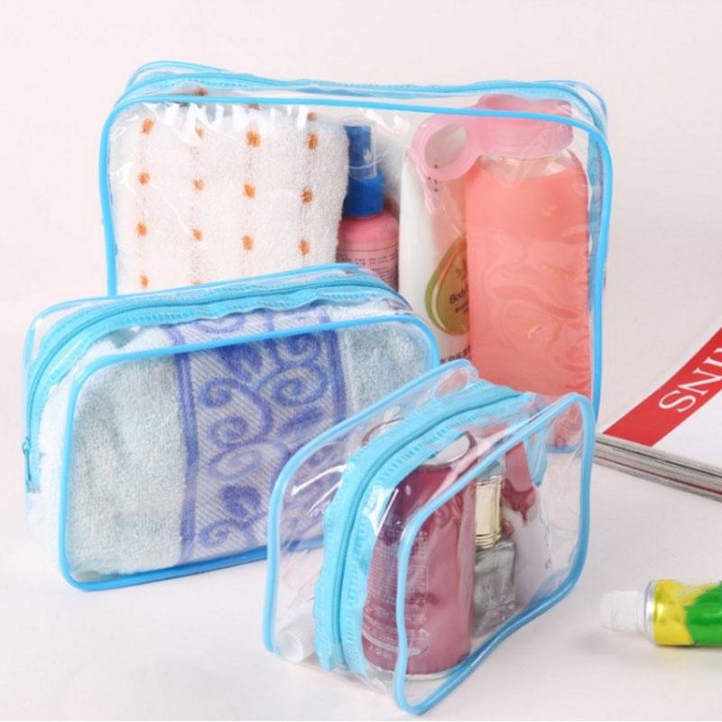 Buy Transparent Waterproof Cosmetic Makeup Bag Wash Bag Travel ...