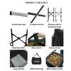 Height Adjustable Tennis Ball Insert Trolley Stainless Steel Ball-loading Frame  Tennis Accessories