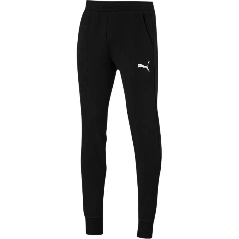 PUMA Knitted Sweatpants Men's Black Moderate Cuffed Pants 656975-03