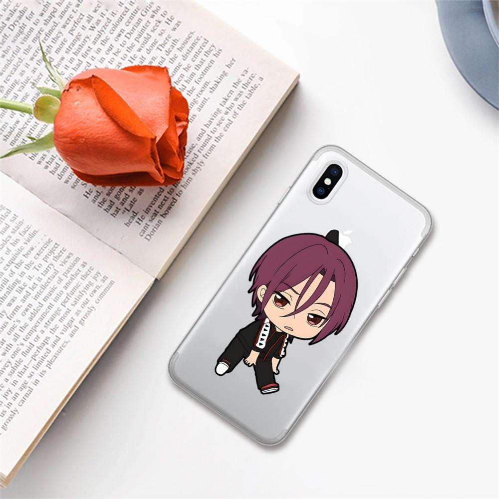 Free anime Phone Case For iPhone 15 14 13 12 11 Pro Max Mini X Xs XR 6 7 8 Plus SE 2020 Transparent Case