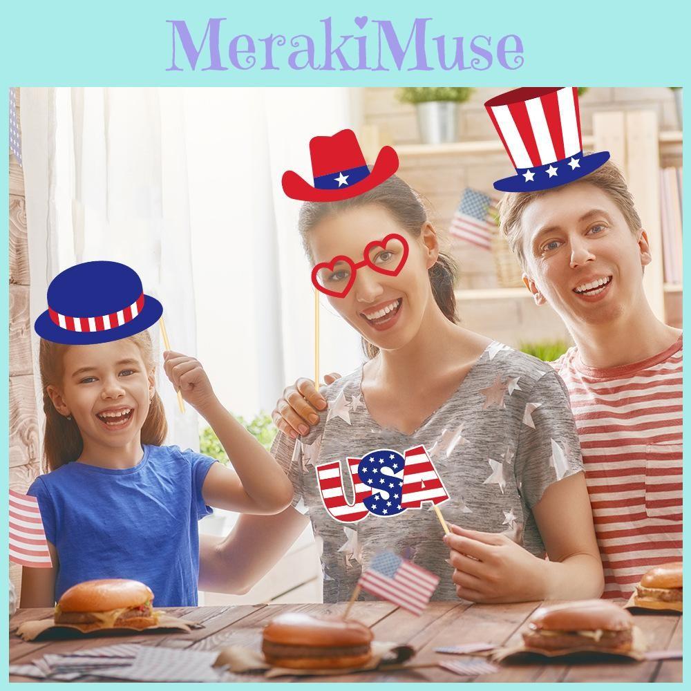 Independence Theme Day Star Pattern Creativity Party Decor Paper Photo Props