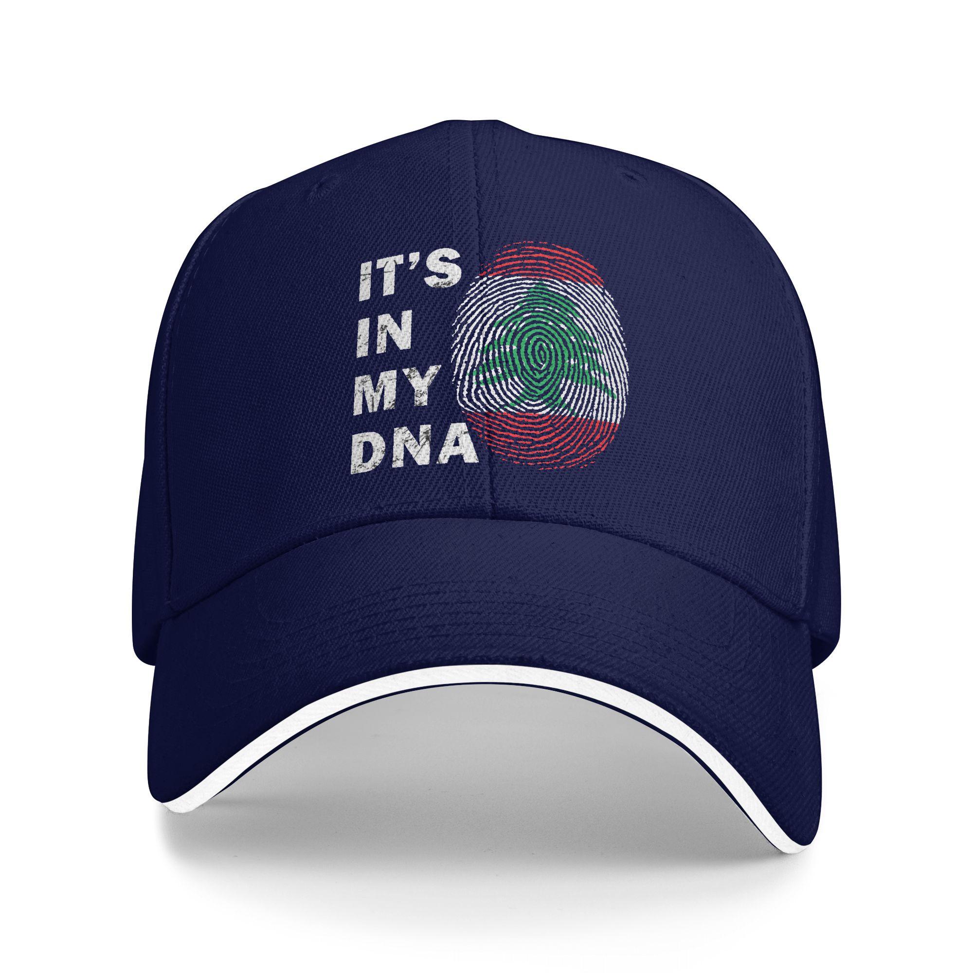 

Lebanon in My DNA Lebanon Flag Lebanese Baseball Cap Classic Trucker Hat Spring Unisex-Teens Outdoor Sport Baseball Caps One Size
