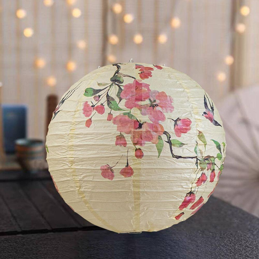 Traditional Festival Antique Lantern Luminous Round Paper Lantern  Lantern Festival