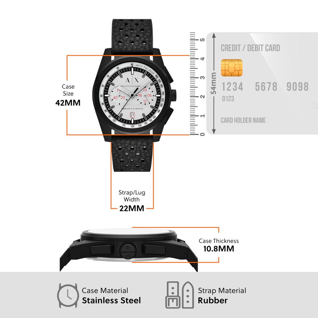 AX Armani Exchange Watch AX2865 Men's black