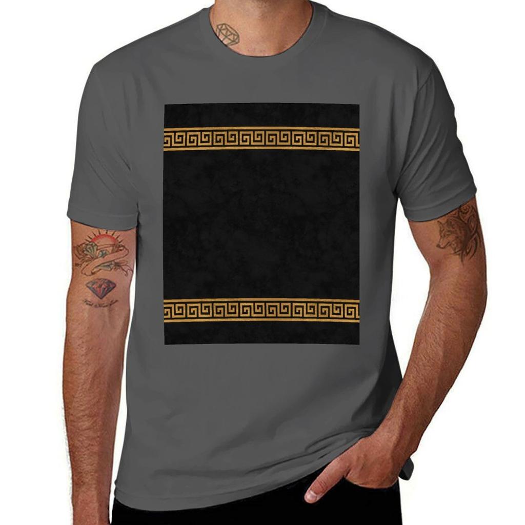Great Greek Pattern Tshirt Tough Fabric Work Tee Tshirt
