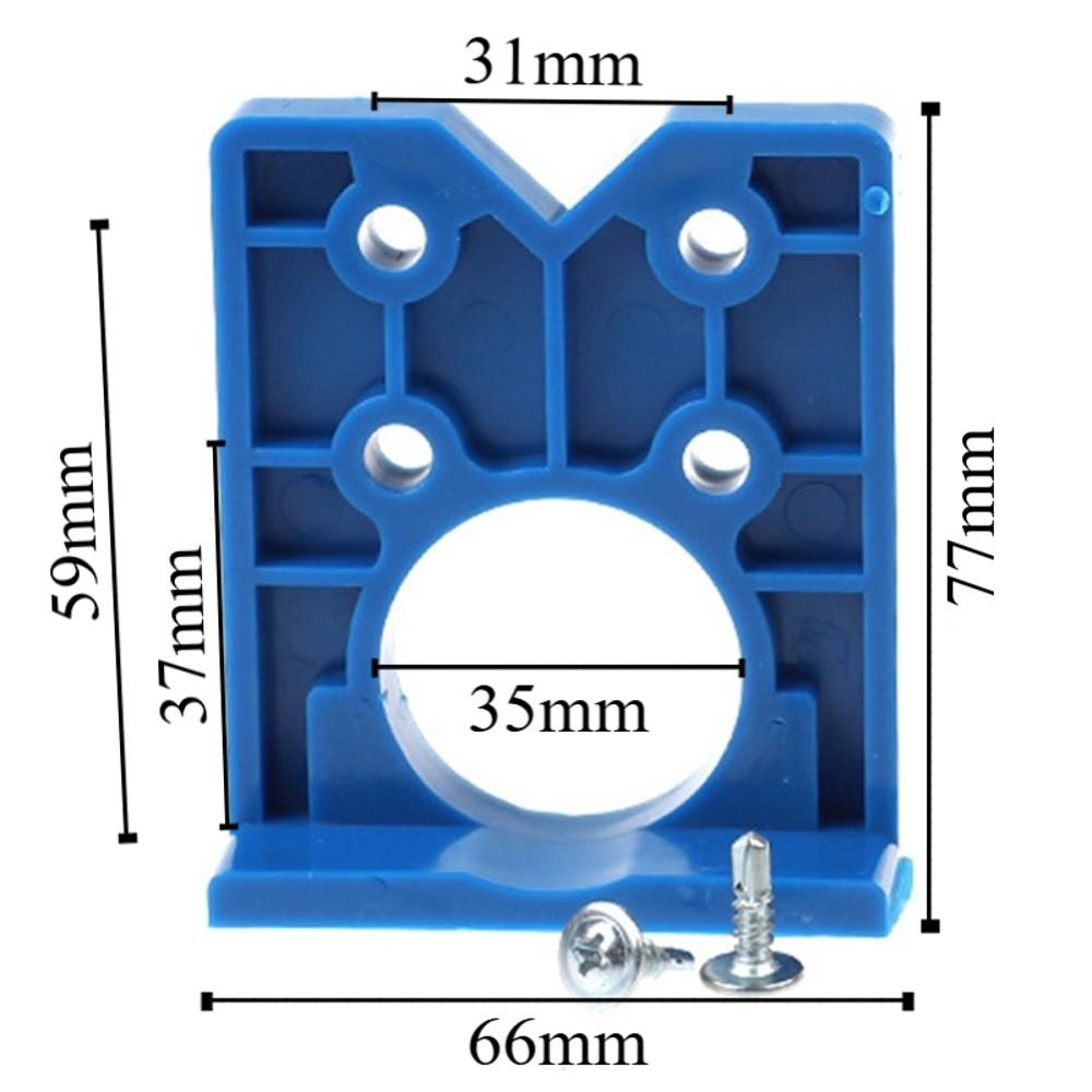 35mm Concealed Hinge Jig Woodworking Cabinet Door Hinge Drill Guide Drill Bits Hole Cutter Jig Kit for Cabinet Door Installation