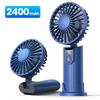 TOPK 5000mAh Mini Portable Fan USB Rechargeable Hand Held Fan,Small Pocket Fan 3 Speeds with Lanyard &Base,USB Desk Fan Foldable