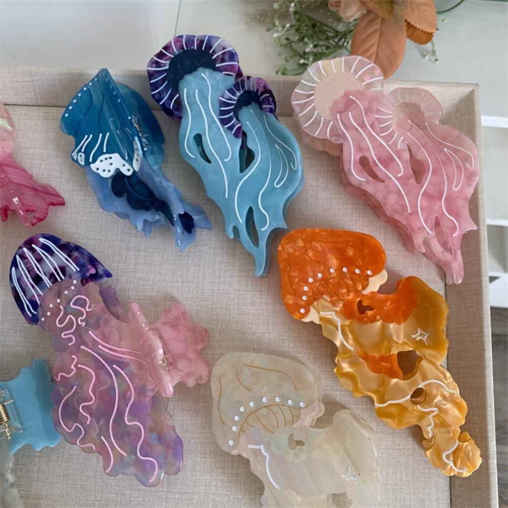 Korean Style Cartoon Animal Hair Clip Sweet Cute Shark Clip Lovely Jellyfish Hair Claw  Headdress