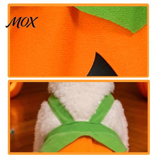 Funny Cat Apparel Pumpkin Halloween Dog Costume, Soft Polyester Pet Clothes with Puppy Outfit Comfortable Strap, Decorative for Holiday Parties