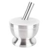 Antislip Base Garlic Mortar Set 304 Stainless Steel Mortar and Pestle Set  Home Kitchen