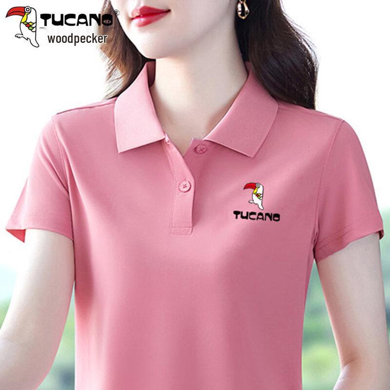 TUCANO Women s Summer Logo Print Polo T-shirt XL