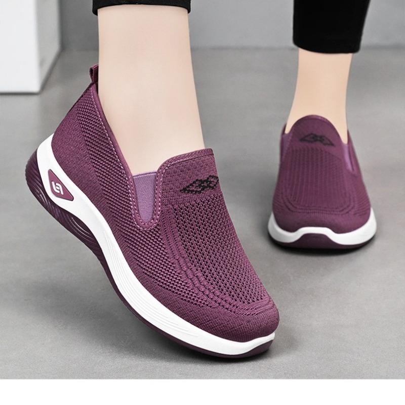 Fashion Shoes for Women in Summer Breathable Non Tiring Foot Cloth Shoes Are Lightweight Comfort Casual for Middle-aged Elderly Mothers