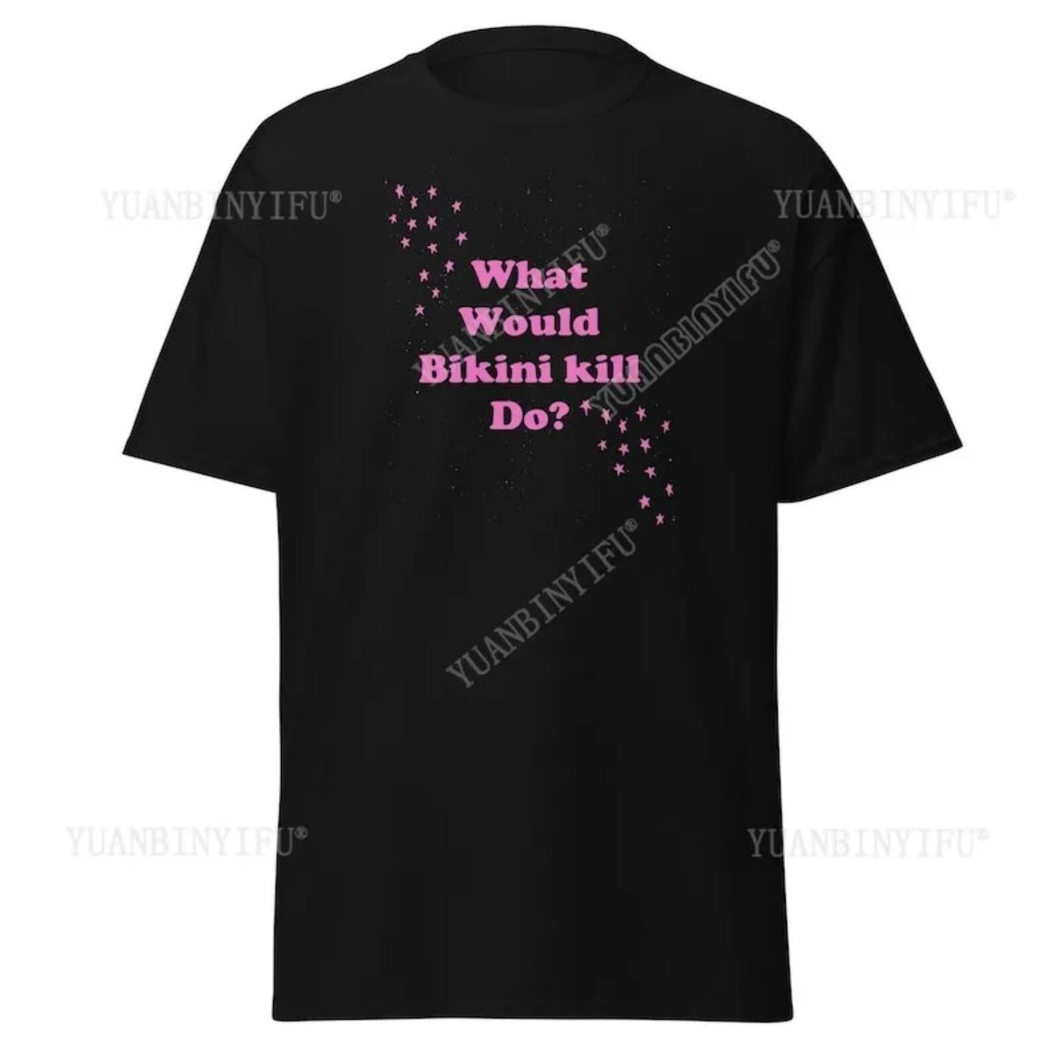 

Bikini-Kill T-Shirt Vintage Punk Band Merch Riot Grrrl Feminist Tee Punk Rock Clothing Mens Clothing Graphic T Shirts Cotton S чёрный