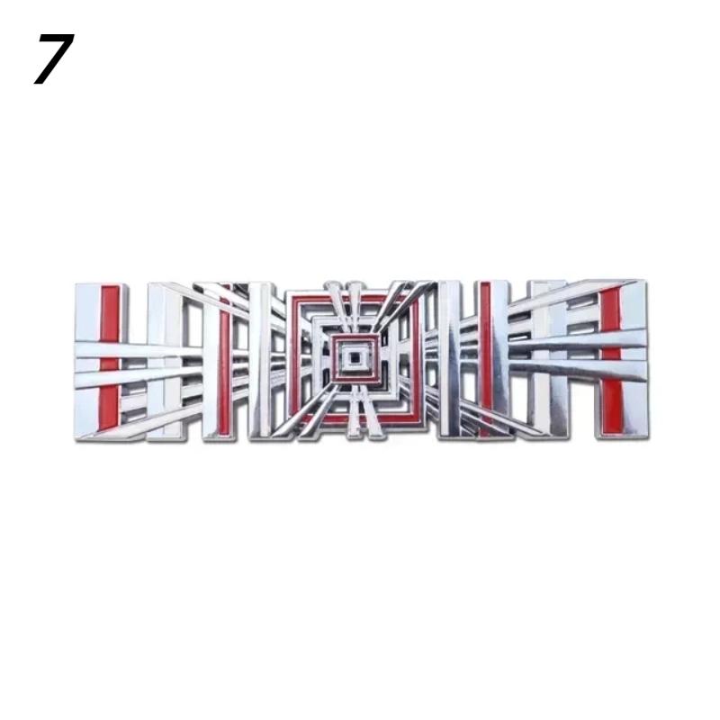 3D Metal Plaid Logo Rear Trunk Tailgate Emblem Sticker High Performance Version Badge Decals for Model 3 S X Y