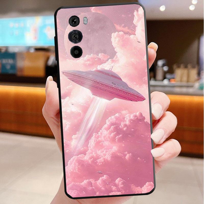 Pink Aesthtic Phone Case For Motorola Edge 50 40 Pro 60 50 40 30 Ultra Neo Fusion Moto G Play G Stylus G Power G