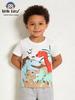New Spring/Summer Cartoon Dinosaur Short-Sleeve T-shirt for Kids - Casual Fashion Round Neck