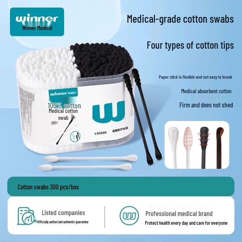 Winner Disposable Medical Cotton Swabs