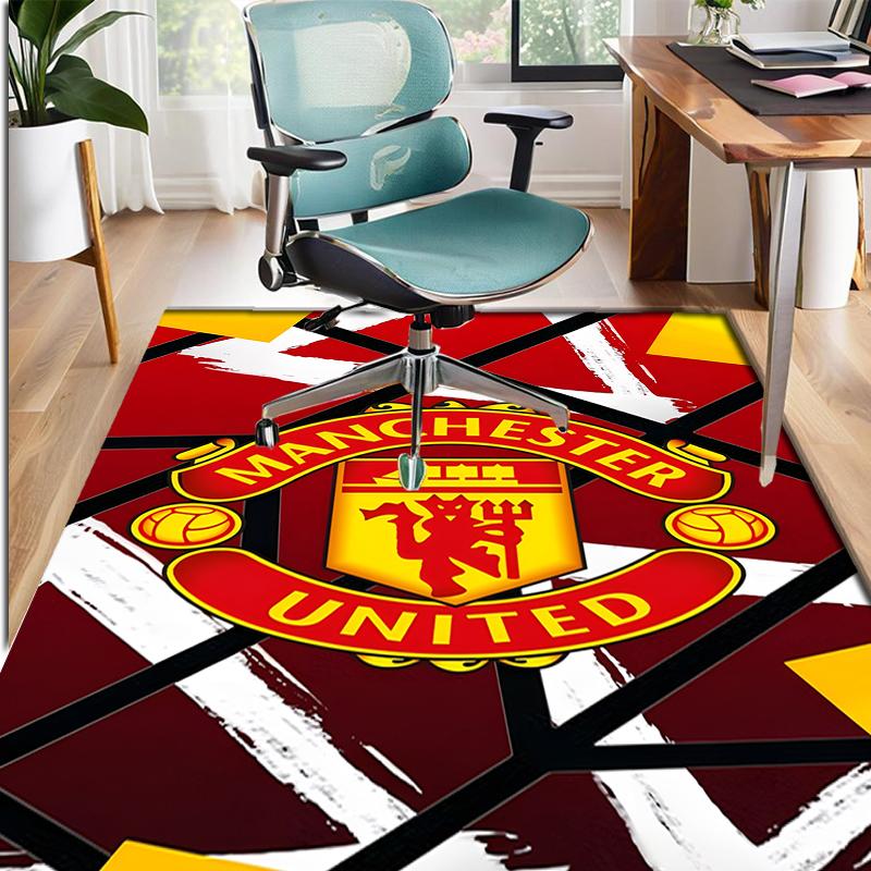 Manchester City FC Pattern Rug, Indoor/Outdoor Mat, for Picnic, Gameroom, Bedroom, Office, Living Room, Home Decor Carpet, Birthday Gift