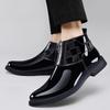 Fashion New Male Casual Brogue Shoe Business Black Men's Leather Shoes Comfortable Cowhide Trend Common Adults Classic Original On Sale