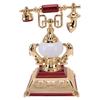 Vintage Telephone Model Table Lamp Alarm Clock Function Easy Assembly Decorative Phone Model for