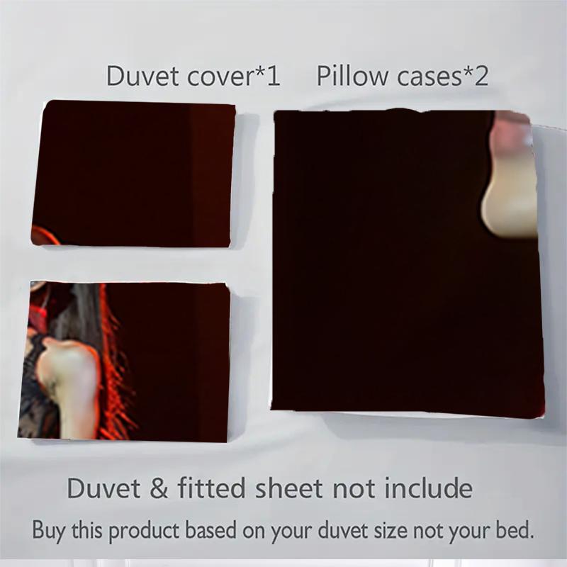 3Pcs Elegant Performer Stage Bedding Sets For All Sizes New 3D Printed Bed Cover Comforter Duvet Cover Pillowcase Bedroom Decoration
