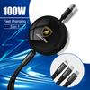 3-in-1 Interface Cable Type C Micro USB Fast Charging For Lamborghini Urus Huracan Aventador Premium Interior Auto Accessories