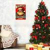 Vintage Santa Claus Metal Tin Sign, Christmas Wall Art Decor, Holiday Party Supplies, Home Room Decoration, 2D Iron Painting