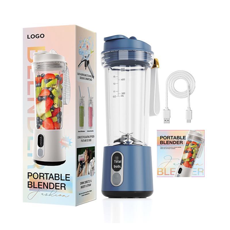 Portable Multifunctional Blender & Juicing Cup - 600ML Upgraded Ice Crushing Juicer