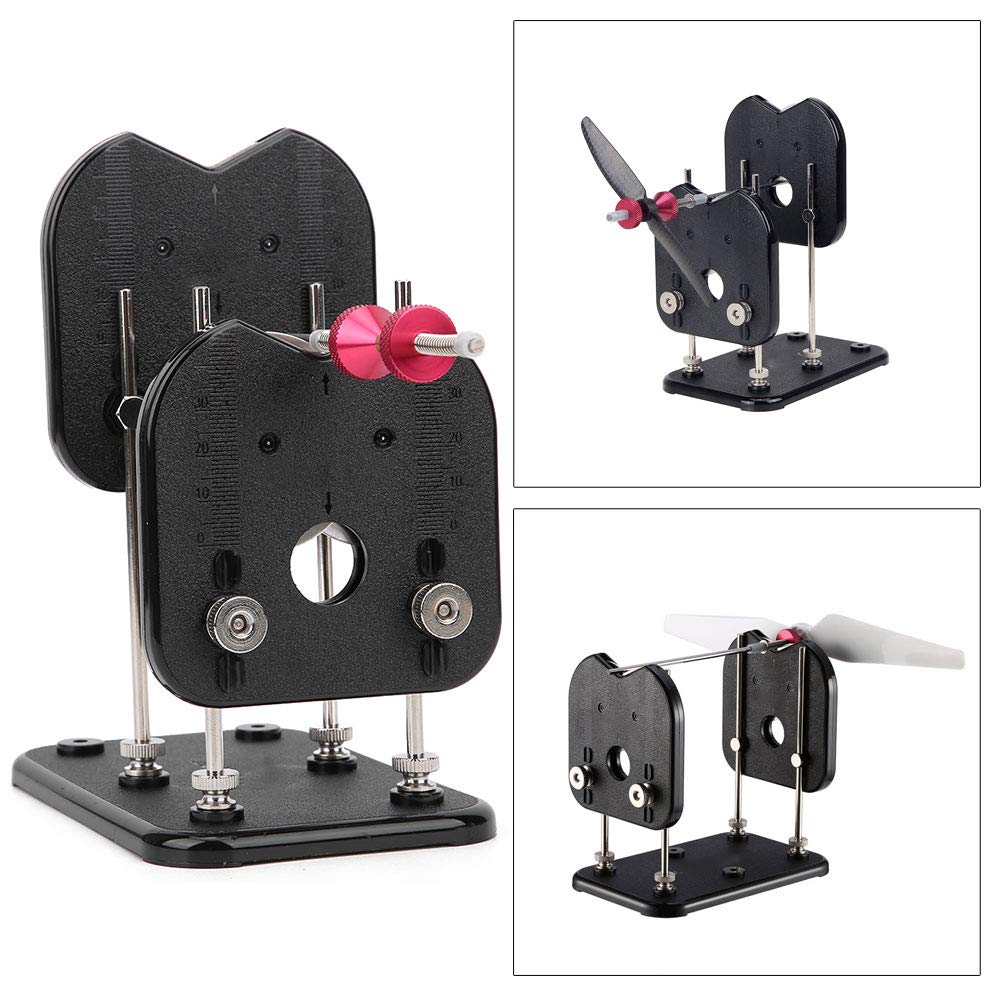 Propeller Stand, Propeller Balancer, Prop Support Balancer, Accessory for RC Helicopters and Multi-Rotor Airplanes (Black)