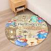 Paddington Bear Printed Round Rug Carpet Chair Rug Area Rug Entryway Doormats,for Office Chair Living Room Bedroom Kitchen Room.