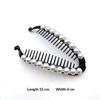 Fashion Pearl Rhinestone Banana Hair Clip Bling Decor Hair Barrettes for Girls Birthday Gift Daily Outing Hair Accessories