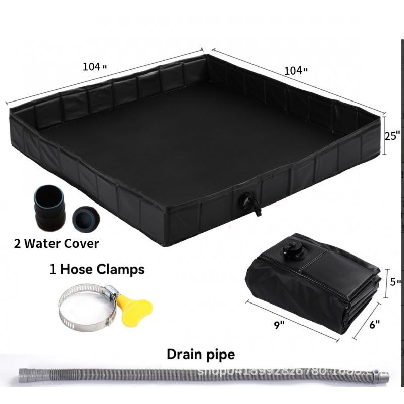 

Портативный ПВХ поддон для душа и палатка для купания для кемпинга на открытом воздухе 80x80x12