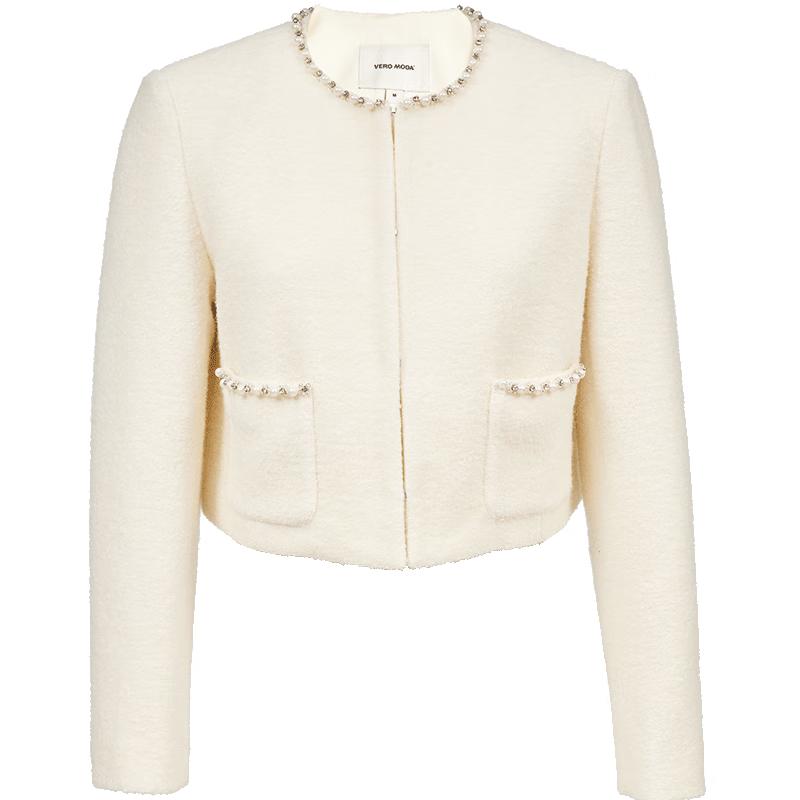 

VEROMODA 2025 Winter Pearl Drill Little Fragrance Short Jacket M