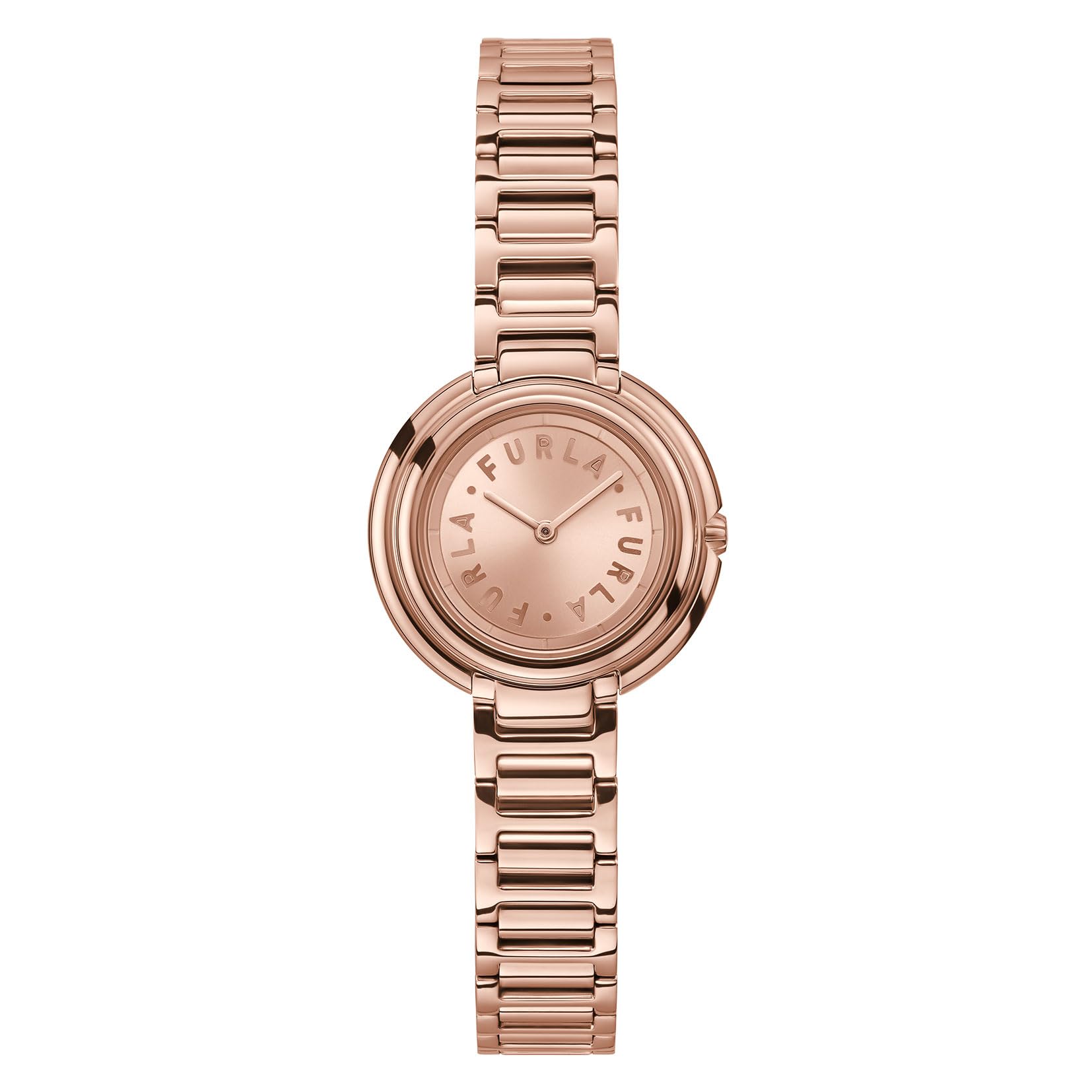 Часы FURLA ICONSHAPE Розовое золото Циферблат Нержавеющая сталь Кварцевые часы Ювелирный аксессуар WW00031002L3 [Furla] 27,5 мм Женские