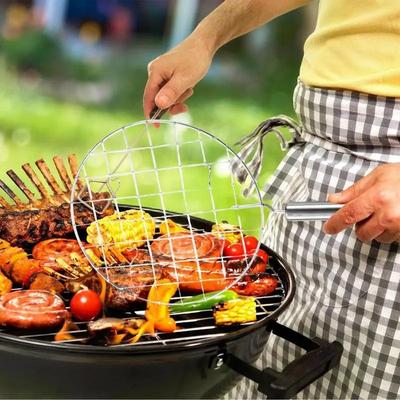Wire Roaster Round Cooking Racks Stainless Steel Roasting Cooking Racks With Handle For Picnic Camping Baking Cooking BBQ