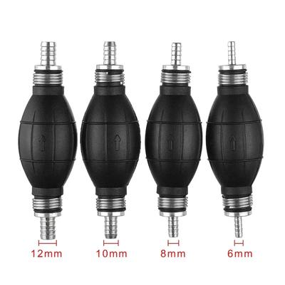6mm/8mm/10mm/12mm Car Hand Fuel Pump Car Boat Hand Pinch Ball Aluminum Alloy One Way Hand Pump Fuel Rubber One Way Check Valve
