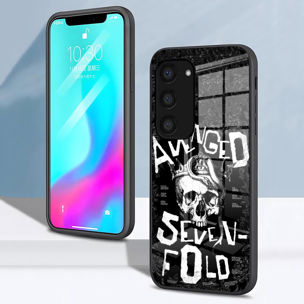 

Чехол для телефона Avenged Sevenfold Для Samsung S26 S25 S24 FE S23 S22 S21 Plus S20 Ultra Note20Ultra Черный Стеклянная крышка Galaxy S22 Ultra 5G
