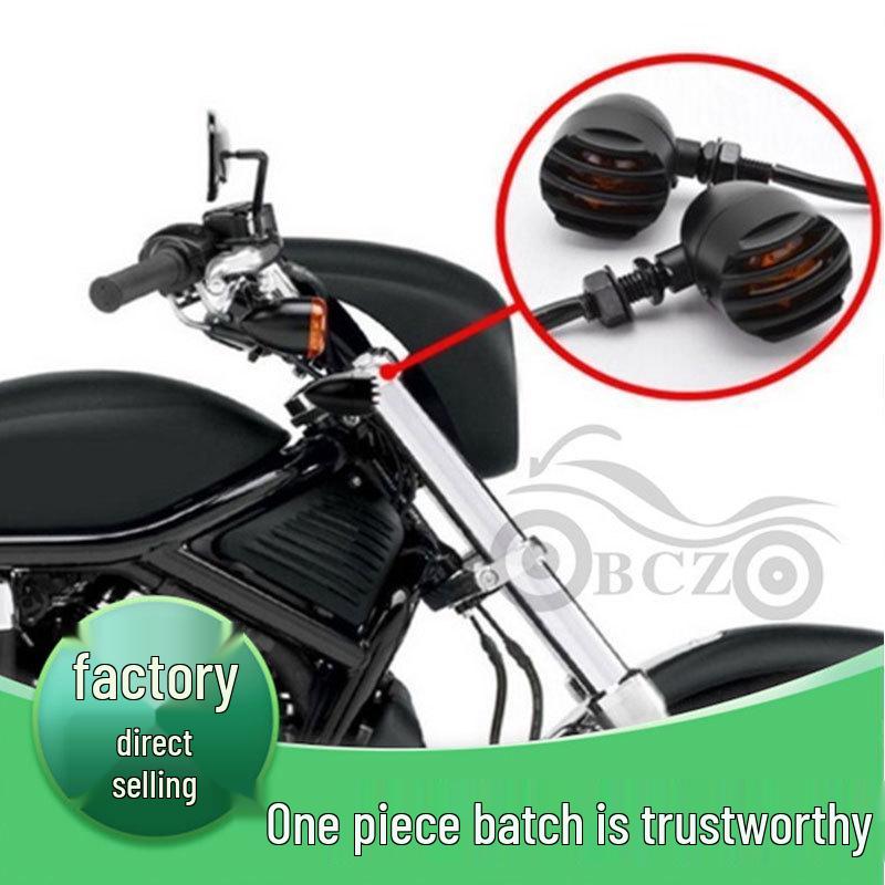 Harley Motorcycle Crash Bars with Retro Turn Signal Lights Price for one piece