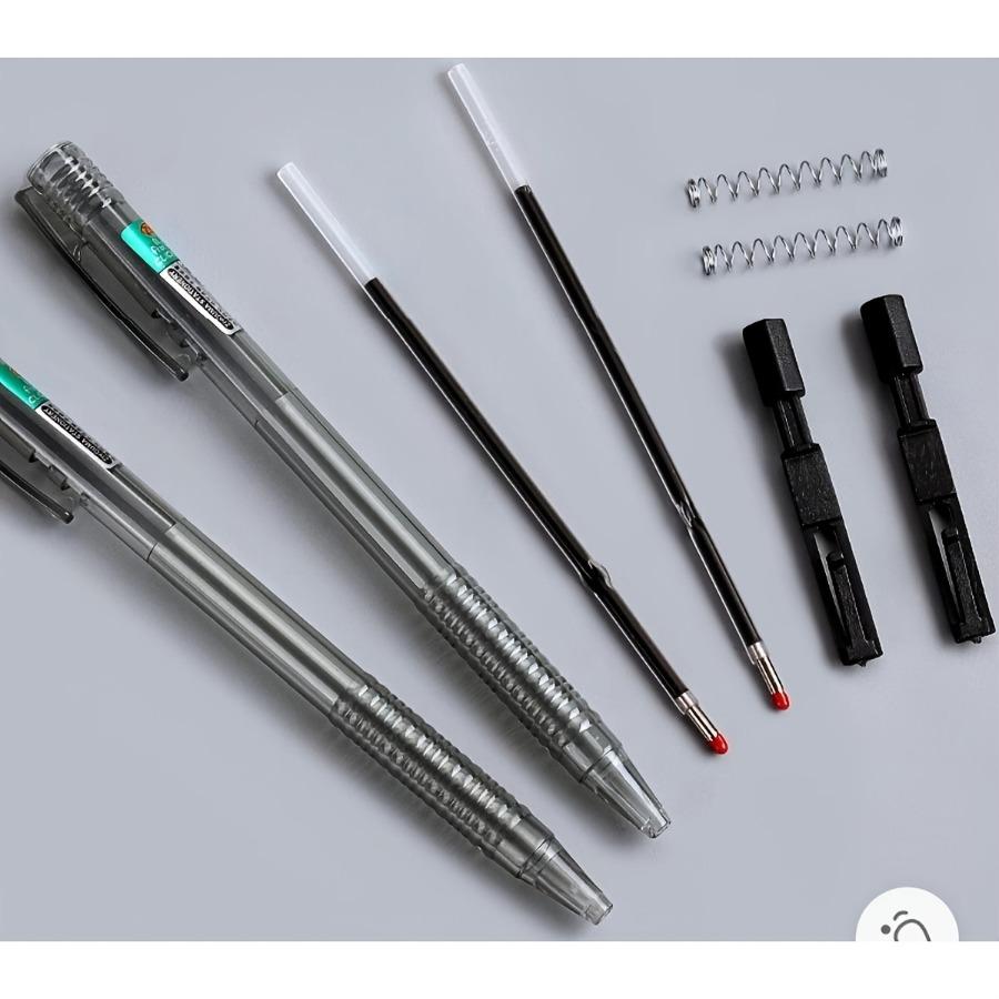 5 Out of 10 Ultra-Minimalist Retractable Ballpoint Pens, Featuring Blue-Black Ink Cartridges And Smooth Writing with a 0.7Mm Tip