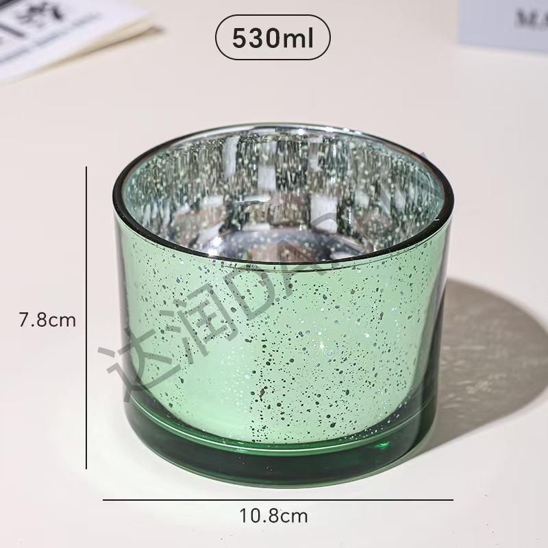 Creative Scented Glitter Candle Holder Decoration зелёный/прозрачный