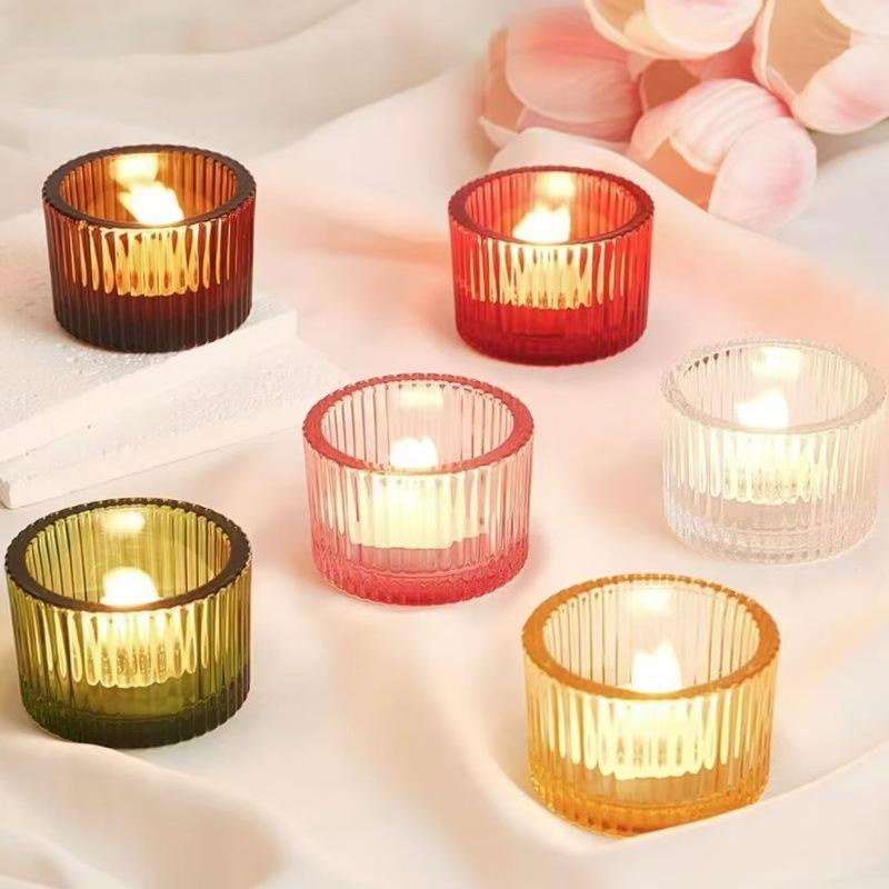 5535 Fine Line Wax Candle Cup: Aroma Tea Light Holder - Home Fragrance - Empty Cup Available
