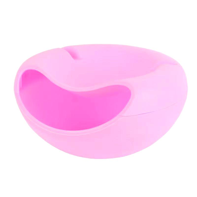 

Чаша для закусок, креативная миска, двухслойные контейнеры для сухофруктов, коробка для хранения закусок, миска для семян подсолнечника и орехов с хранилищем в скорлупе розовый