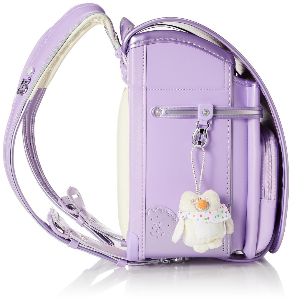 Fuwarii Japanese-made School Backpack, 2023 Fuwarii Tablet Pocket, Violet/Pearl Lavender