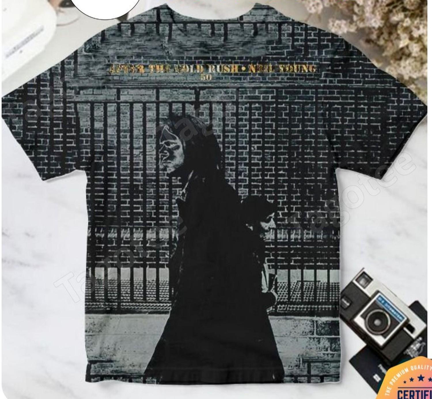 Neil Young After The Gold Rush Album Cover For Fan AOP 3D T-shirt S