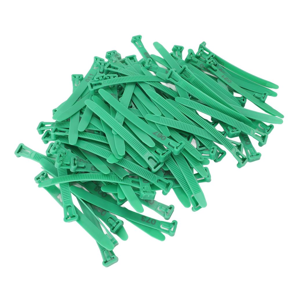 100pcs Chicken Leg Bands Adjustable Fadeless Numbered Poultry Identification Leg Tags for Duck Goose
