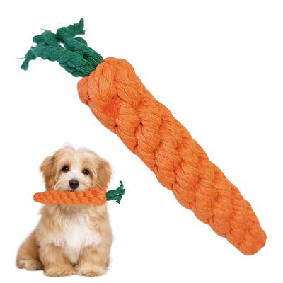 Rope Dog Toy Animal Shape Rope Toy To Keep Dogs Busy Carrot Puppy Chew Toy Tug of War Toy for Small Medium Dogs Indoor Outdoor Play