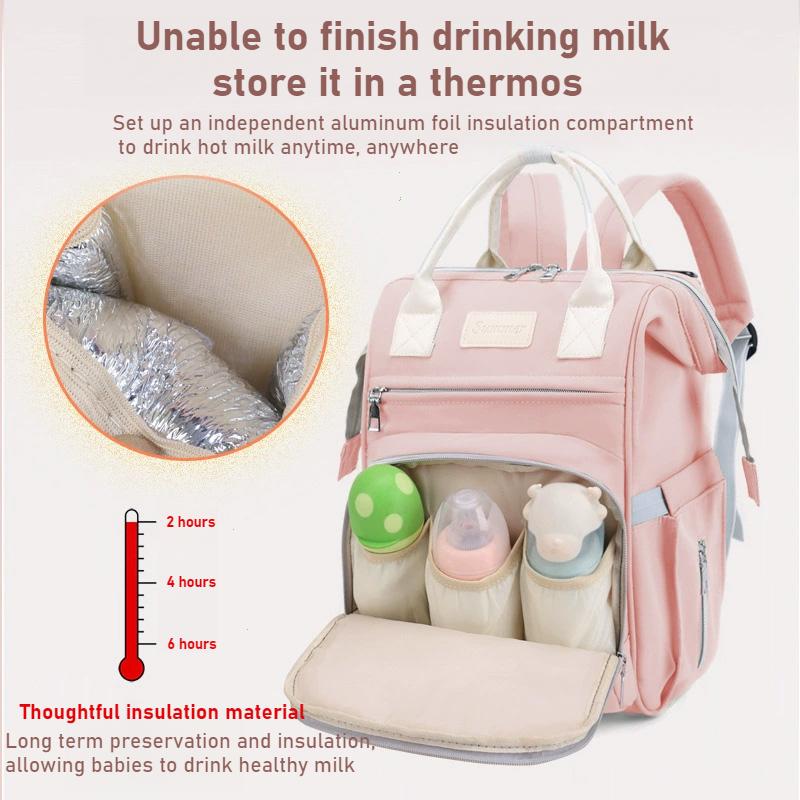 Mommy Diaper Bags Baby Stroller Hanging Bag Mother Large Capacity Nappy Backpacks With Changing Mat Convenient Baby Nursing Bags